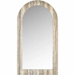 Richmond Interiors Spiegel Calvo grey faux travertine Hot