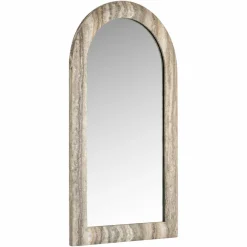Richmond Interiors Spiegel Calvo grey faux travertine Hot