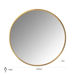 Richmond Interiors Spiegel Maevy goud 110Ø (Gold) Online