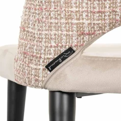 Richmond Interiors Stoel Tabitha trendy rose / quartz khaki Outlet
