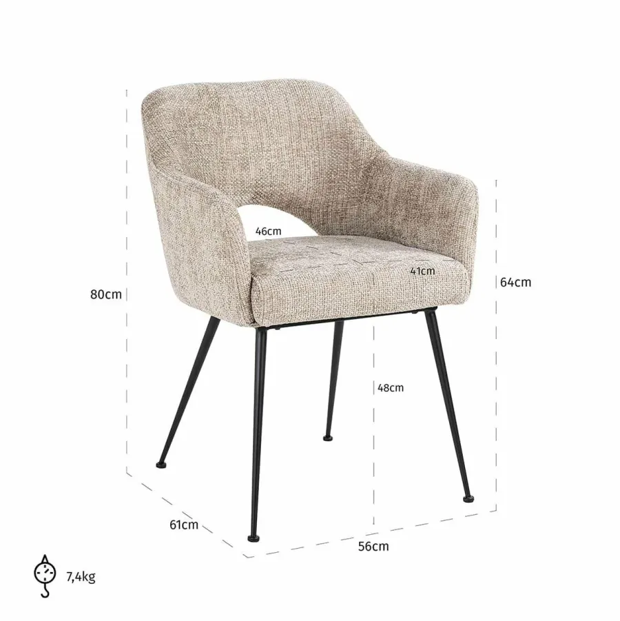 Richmond Interiors Stoel Jenthe desert renegade Online