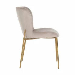 Richmond Interiors Stoel Odessa khaki / brushed Goud New