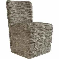 Richmond Interiors Stoel Lorain met wieltjes greige dalia Best