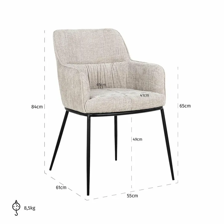 Richmond Interiors Stoel Bella Renegade Natural 01 Online
