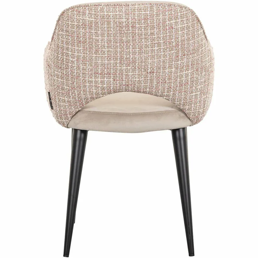 Richmond Interiors Stoel Giovanna Be trendy 1673 rose - Khaki velvet Sale