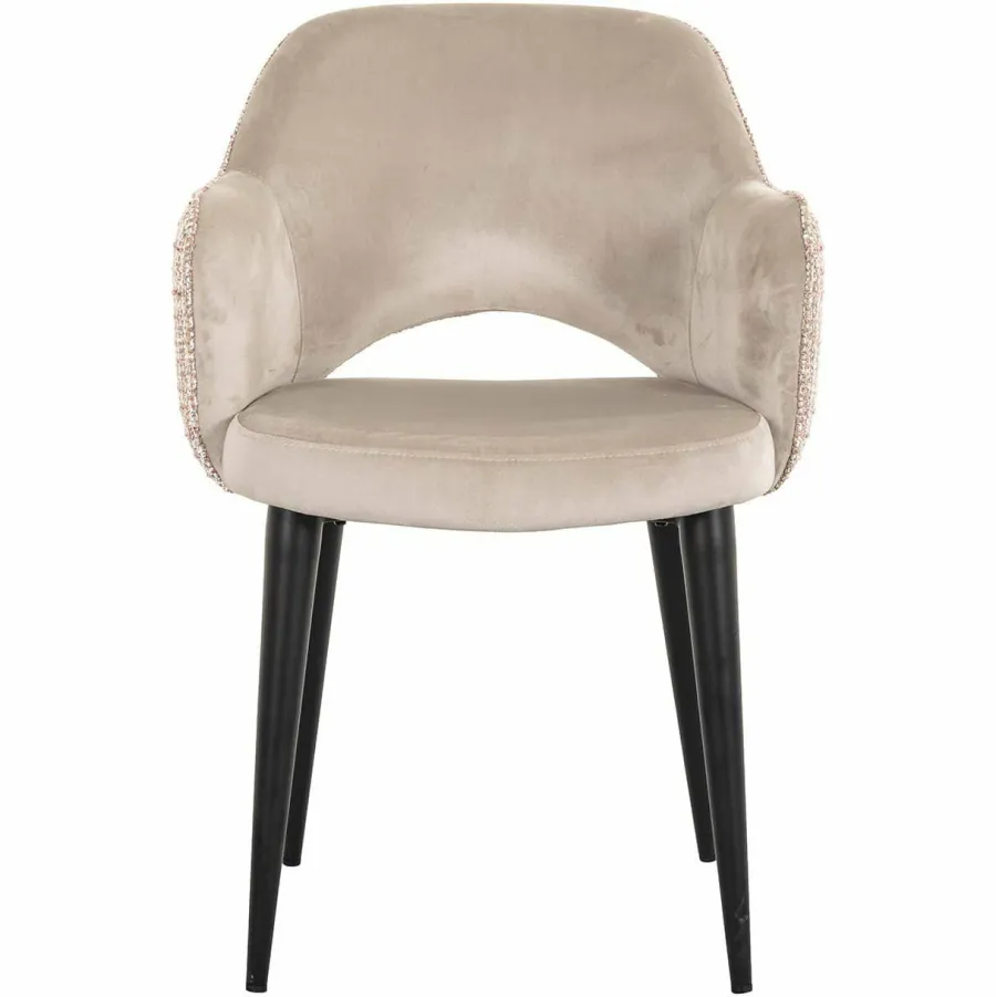 Richmond Interiors Stoel Giovanna Be trendy 1673 rose - Khaki velvet Sale