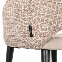 Richmond Interiors Stoel Giovanna Be trendy 1673 rose - Khaki velvet Sale