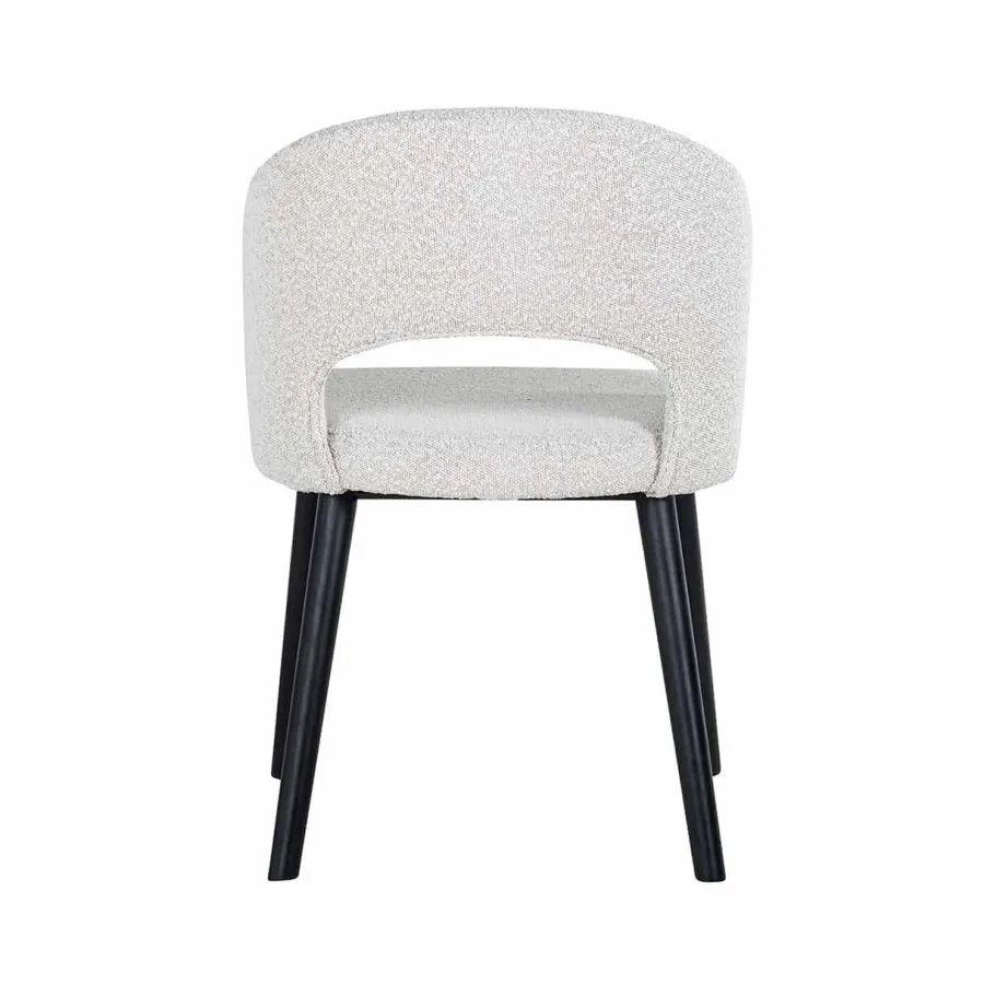 Richmond Interiors Stoel Savoy white bouclé - Showroommodel Best