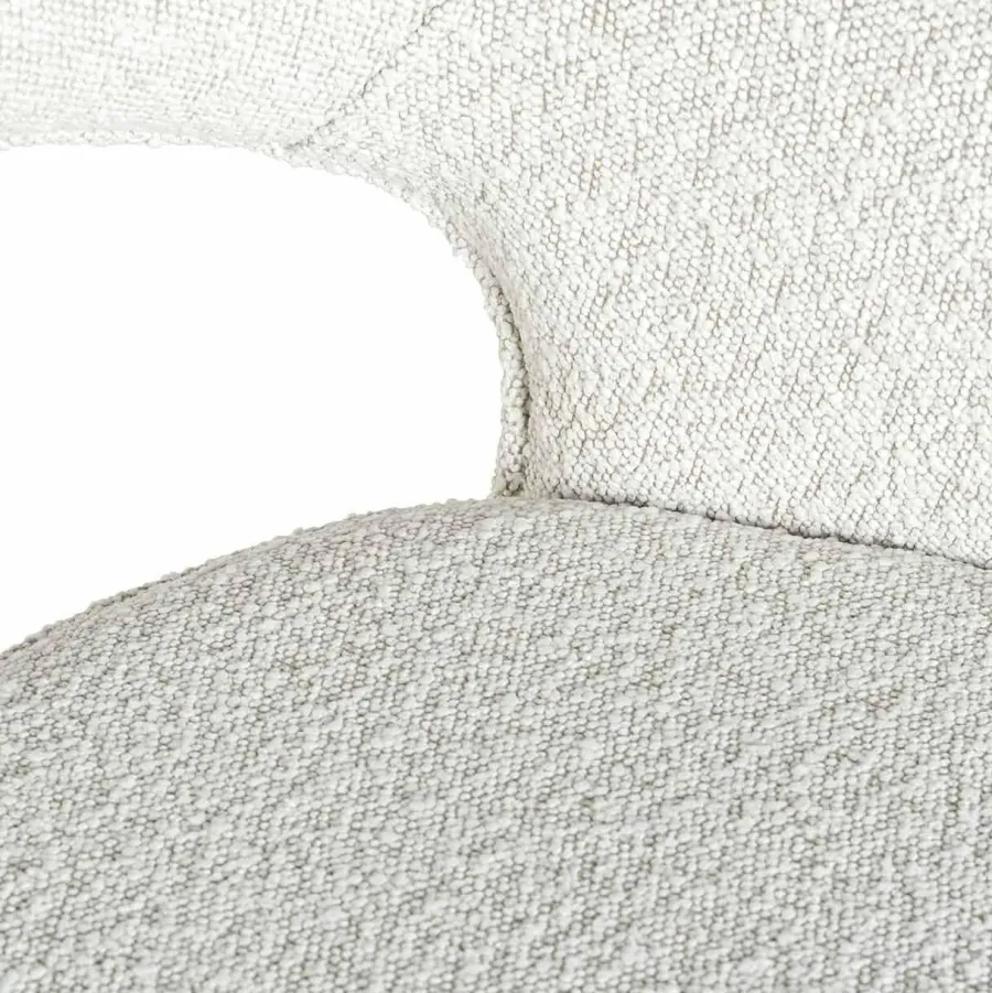 Richmond Interiors Stoel Savoy white bouclé - Showroommodel Best