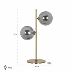 Richmond Interiors Tafellamp Lise (Brushed Gold) Hot