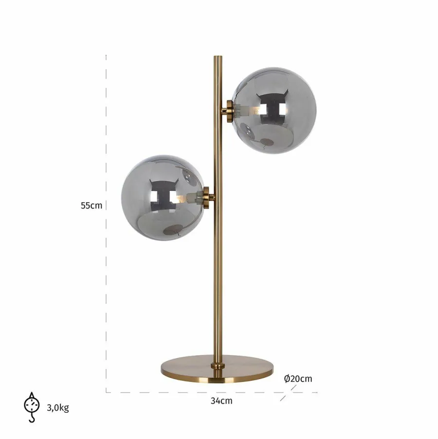 Richmond Interiors Tafellamp Lise (Brushed Gold) Hot