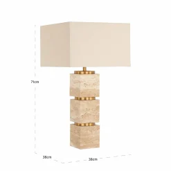 Richmond Interiors Tafellamp Jaella Beige Online