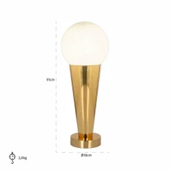 Richmond Interiors Tafellamp Cone Goud Outlet