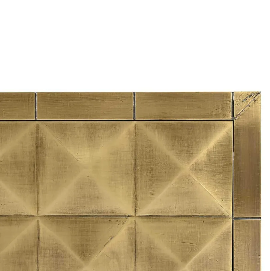 Richmond Interiors TV dressoir Collada 4-doors geborsteld goud Clearance