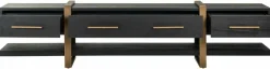 Richmond Interiors TV-dressoir Cambon 3-laden (Dark coffee) Sale