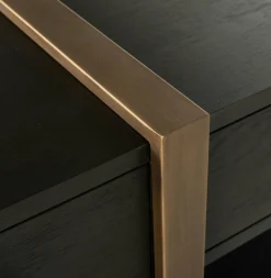 Richmond Interiors TV-dressoir Cambon 3-laden (Dark coffee) Sale