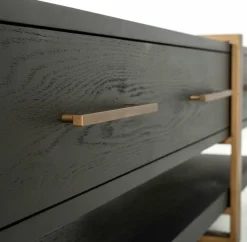 Richmond Interiors TV-dressoir Cambon 3-laden (Dark coffee) Sale