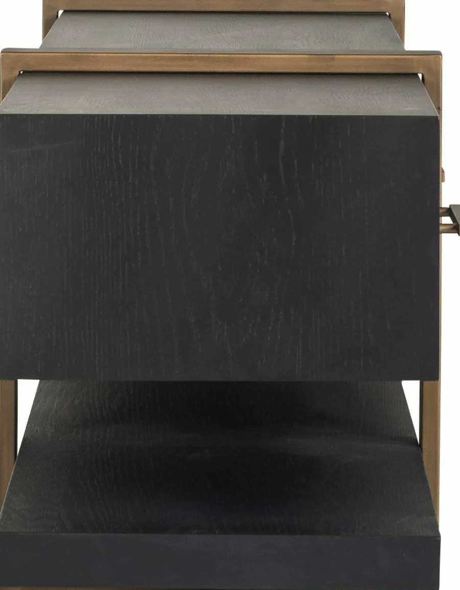 Richmond Interiors TV-dressoir Cambon 3-laden (Dark coffee) Sale
