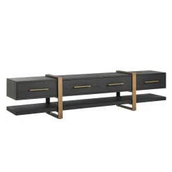 Richmond Interiors TV-dressoir Cambon 3-laden (Dark coffee) Sale