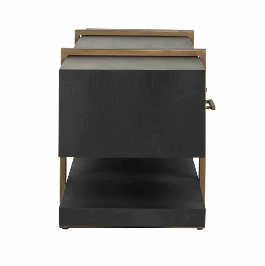 Richmond Interiors TV-dressoir Cambon 3-laden (Dark coffee) Sale
