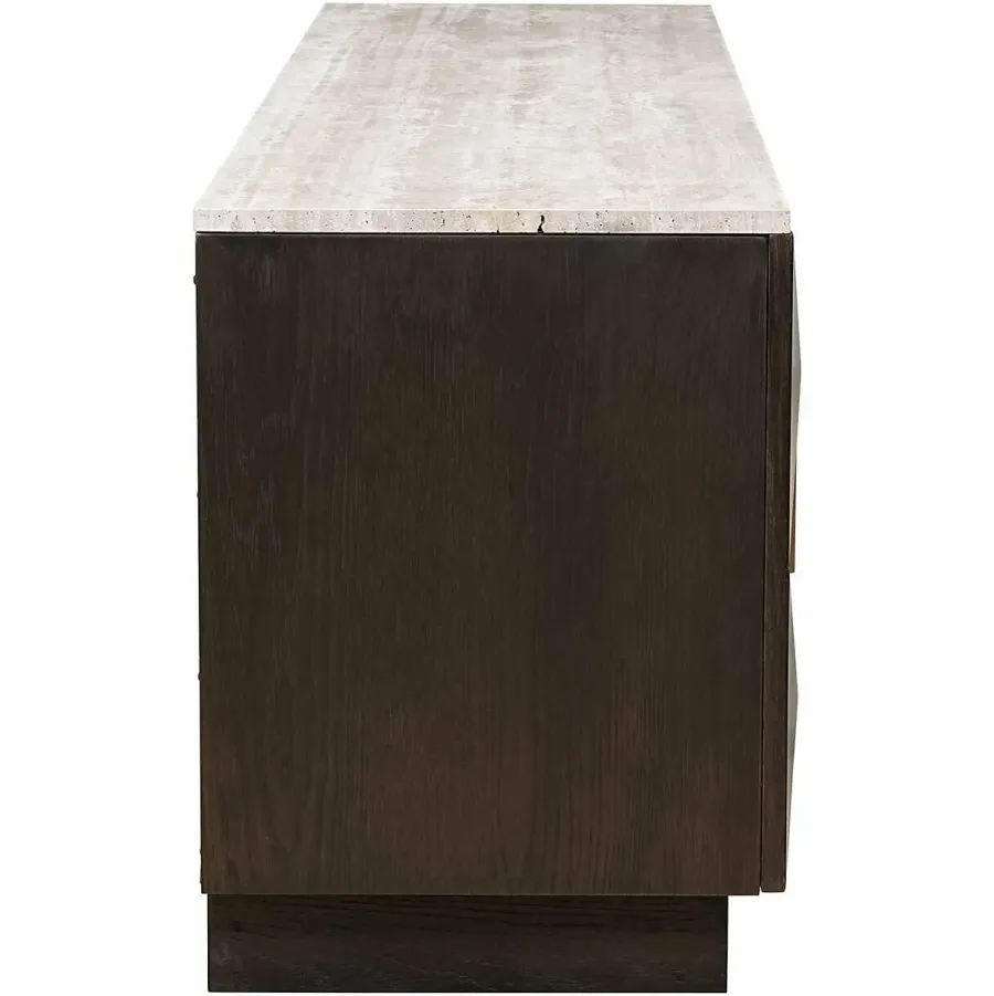 Richmond Interiors Tv-dressoir Claremont 4-deurs Bruin New