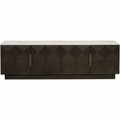 Richmond Interiors Tv-dressoir Claremont 4-deurs Bruin New