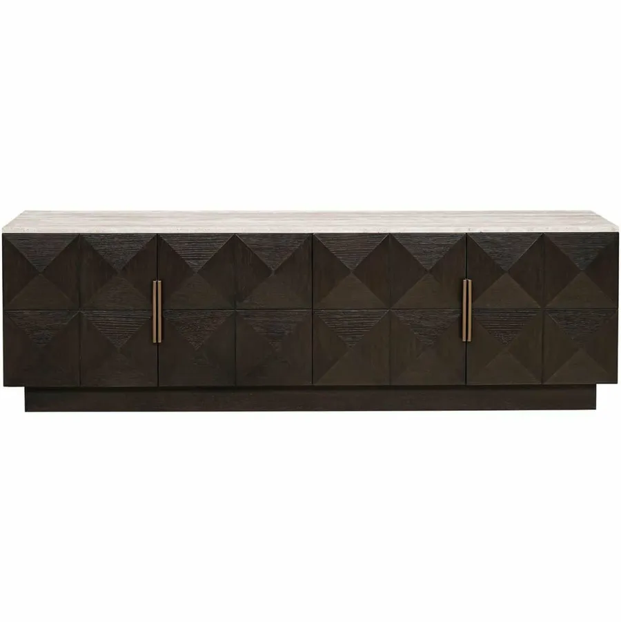 Richmond Interiors Tv-dressoir Claremont 4-deurs Bruin New
