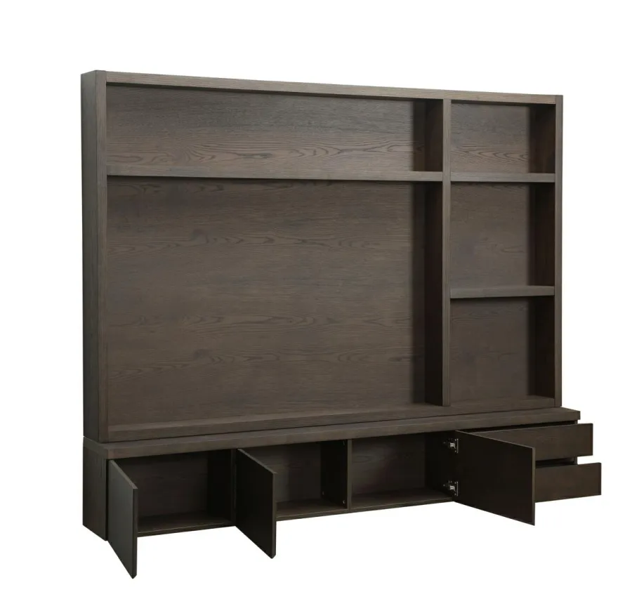 Richmond Interiors TV-meubel Lachance bruin 3-deuren 2 lades New