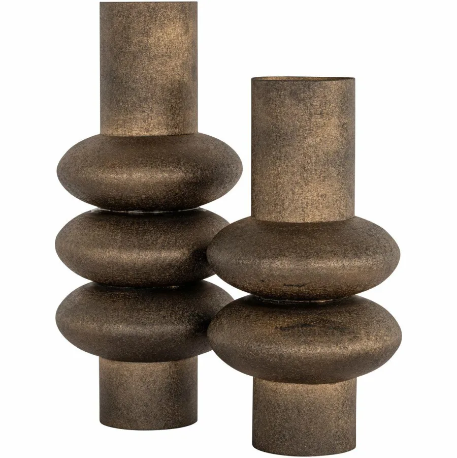 Richmond Interiors Vaas Megan brass antique Hot