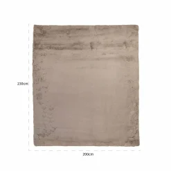 Richmond Interiors Vloerkleed Saifo furry 200x230 zand Outlet