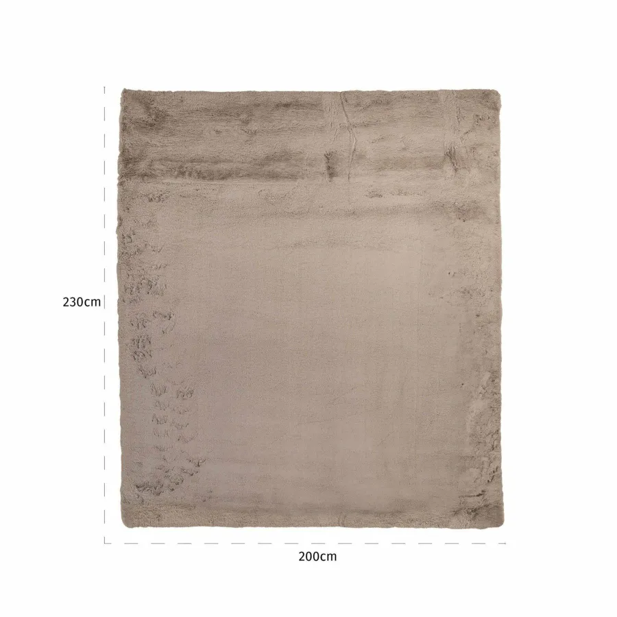 Richmond Interiors Vloerkleed Saifo furry 200x230 zand Outlet