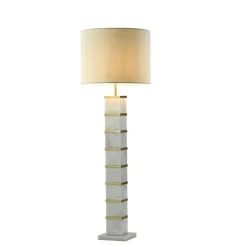 Richmond Interiors Vloerlamp Celinae white including lampshade