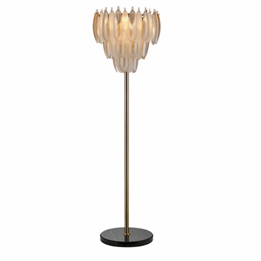 Richmond Interiors Vloerlamp Chloe brass antique Hot