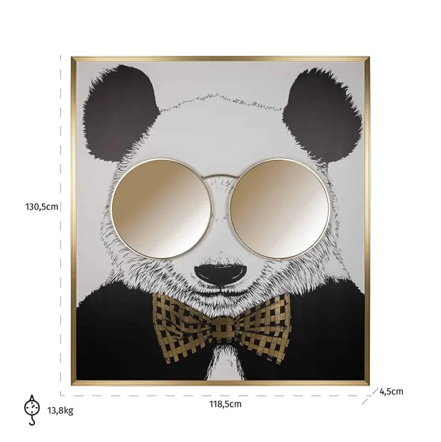 Richmond Interiors Wall art shiny Panda