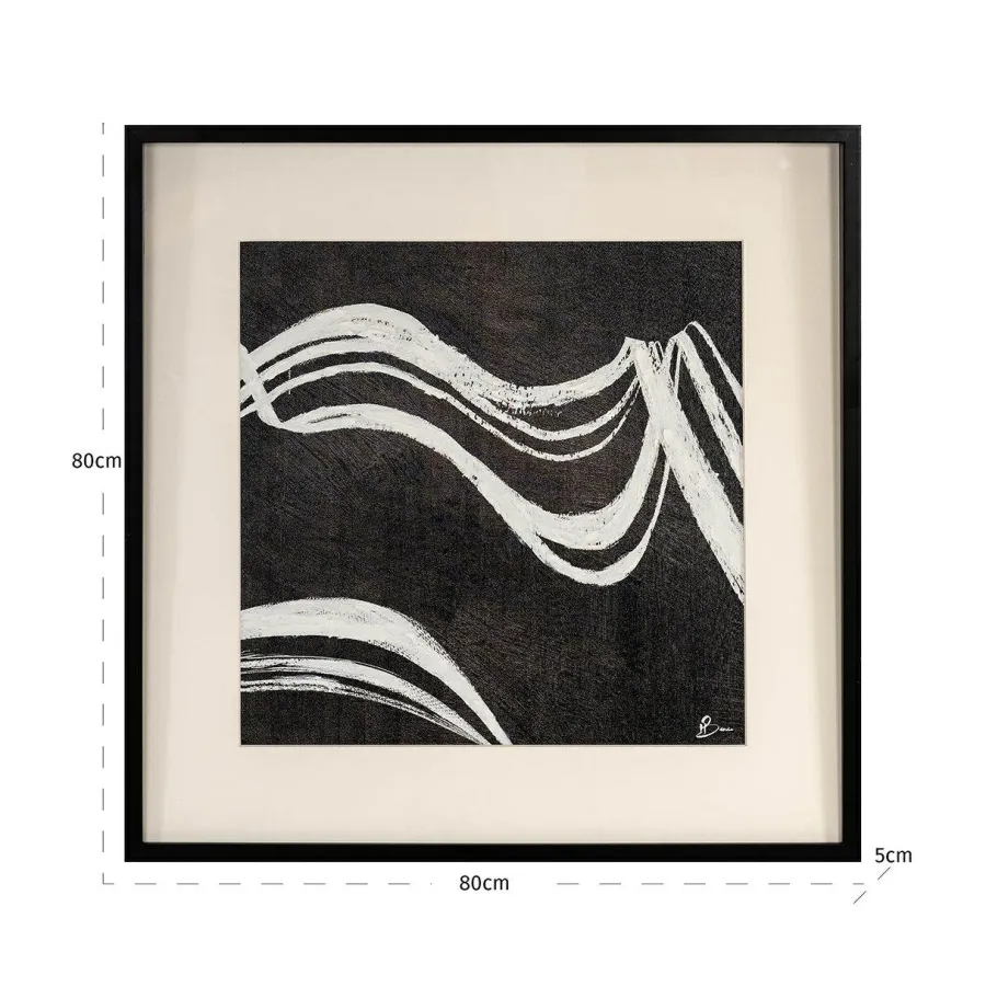 Richmond Interiors Wall art Jozy Zwart / Wit