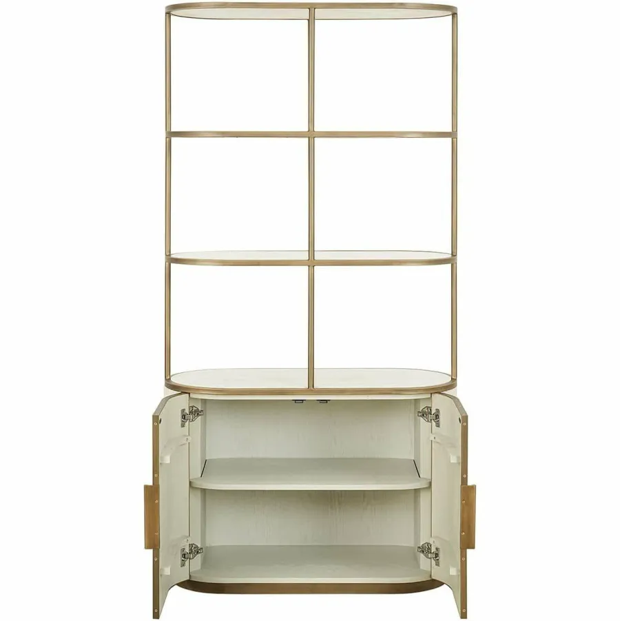 Richmond Interiors Wandkast Tivoli 2-deurs 3 open planken Wit Sale