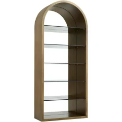 Richmond Interiors Wandkast Bowic geborsteld Goud Discount