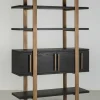 Richmond Interiors Wandkast Cambon 4-deuren 4-planken (Dark coffee) Clearance