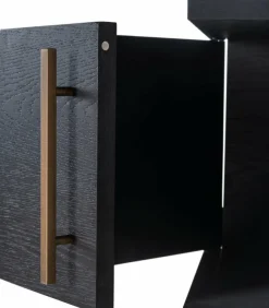 Richmond Interiors Wandkast Cambon 4-deuren 4-planken (Dark coffee) Clearance