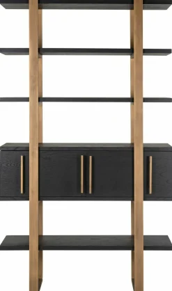 Richmond Interiors Wandkast Cambon 4-deuren 4-planken (Dark coffee) Clearance