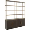 Richmond Interiors Wandkast Carter brown large 4-doors Discount