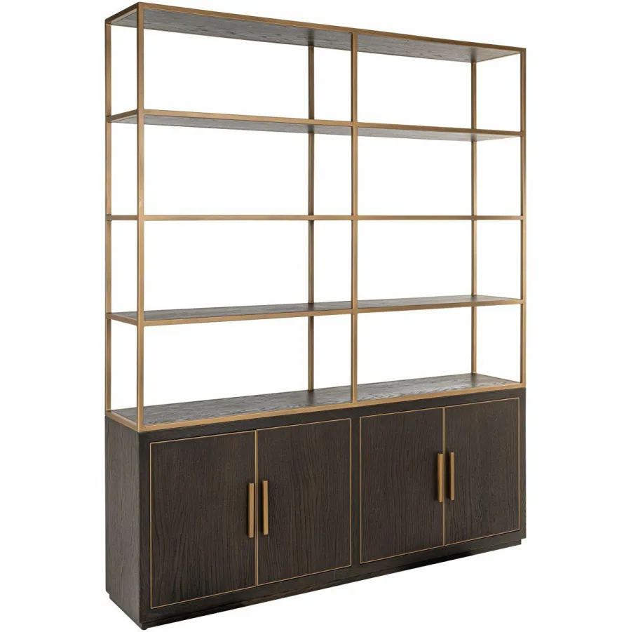 Richmond Interiors Wandkast Carter brown large 4-doors Discount