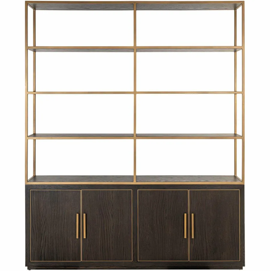 Richmond Interiors Wandkast Carter brown large 4-doors Discount