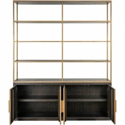 Richmond Interiors Wandkast Carter brown large 4-doors Discount