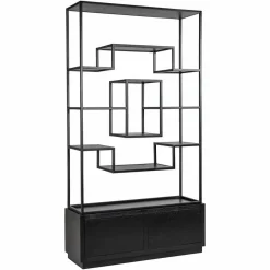 Richmond Interiors Wandkast Bonvoy Zwart 2-laden Zwart Online