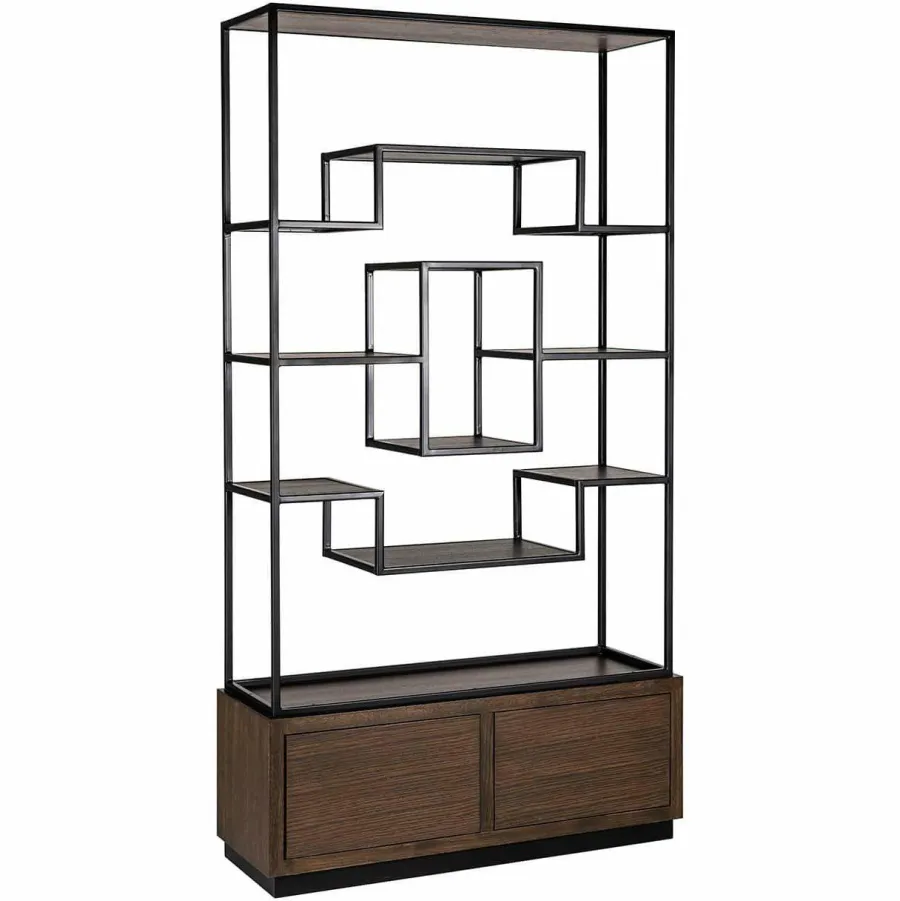 Richmond Interiors Wandkast Bonvoy Bruin 2-laden Bruin Sale