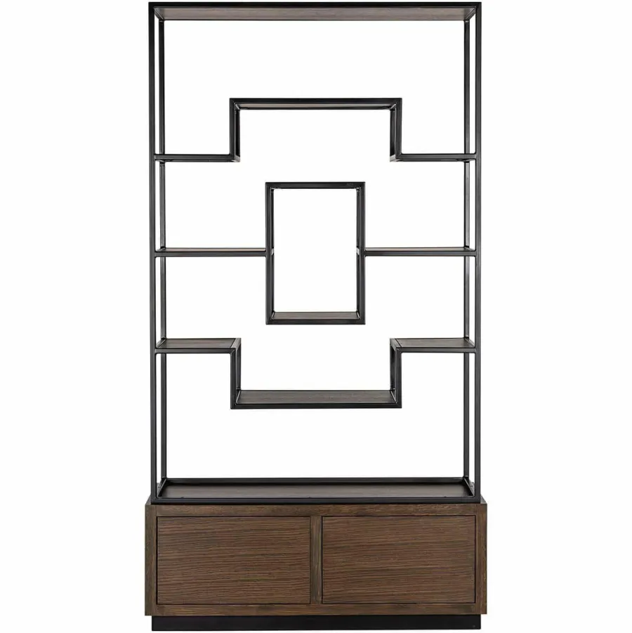 Richmond Interiors Wandkast Bonvoy Bruin 2-laden Bruin Sale
