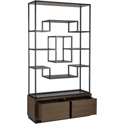 Richmond Interiors Wandkast Bonvoy Bruin 2-laden Bruin Sale