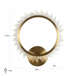 Richmond Interiors Wandlamp Beau (Brushed Gold)