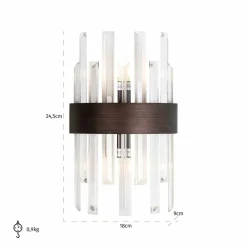 Richmond Interiors Wandlamp Avan brons